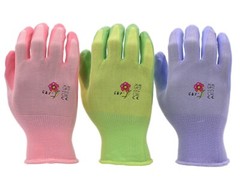 G & F 1522 Women Work Garden Gloves With Micro Foam Coating Texture Grip 12 Pair