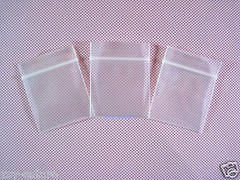 500 Thick Reclosable Zipper Clear Poly Storage Bags 4 Mil_1.2″ x 1.5″_30 x 40mm