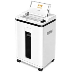 QUIETLEMON 200 Sheet Auto Feed Paper Shredder P-5 Micro Cut 5.8 Gal Office Home.