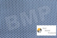 304 Stainless Steel Perforated Sheet 12″x24″ .040 1/8″ Round Holes 33% Open 102