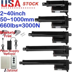 Linear Actuator 12V Heavy Duty Waterproof Stroke 2″~40″ 1000MM 3000N 660lbs