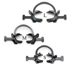 10Pcs Dental C-Shape Mouth Opener Intraoral Lip Cheek Retractor with Handle Wing